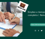 Empleo a tiempo parcial o completo |  Remoto